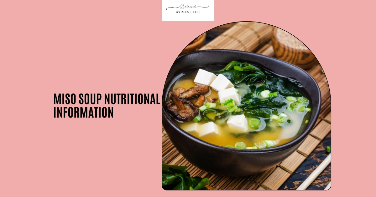 miso soup nutritional information 2 1